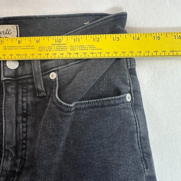 Madewell Black Denim Cali Demi-Bootcut Jeans Women's Mid-Rise Casual Size 28 - Picture 6 of 9